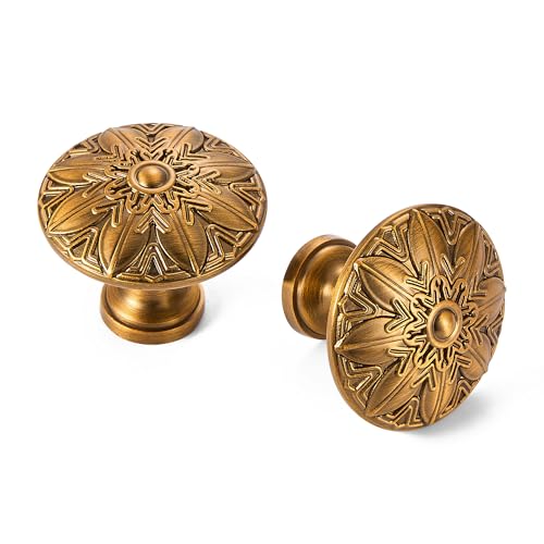 Small / Antique Brass / Dia 32mm / 20 Pack