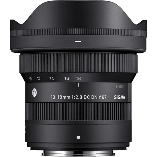 SIGMA 10-18mm F2.8 DC DN Contemporary Lens for Sony E-Mount | Ultra Wide Angle APS-C Mirrorless Camera Lens | Perfect for Landscape, Architecture & Vlogging Photography