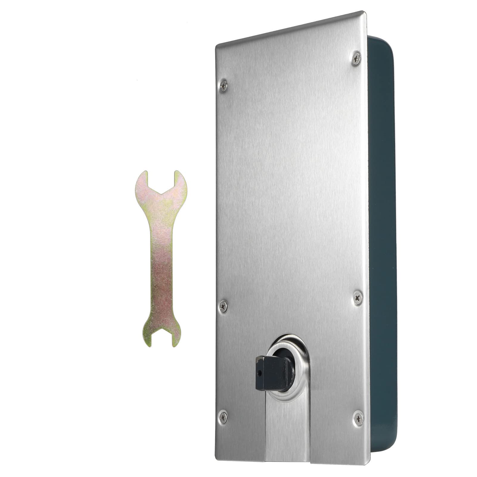 Fireproof Glass Door Hinge with Hydraulic Buffer - Universal Steel Floor Spring Closer for Home & Commercial Glass Doors - Perfect for Offices, Hotels, and Residential Entrances