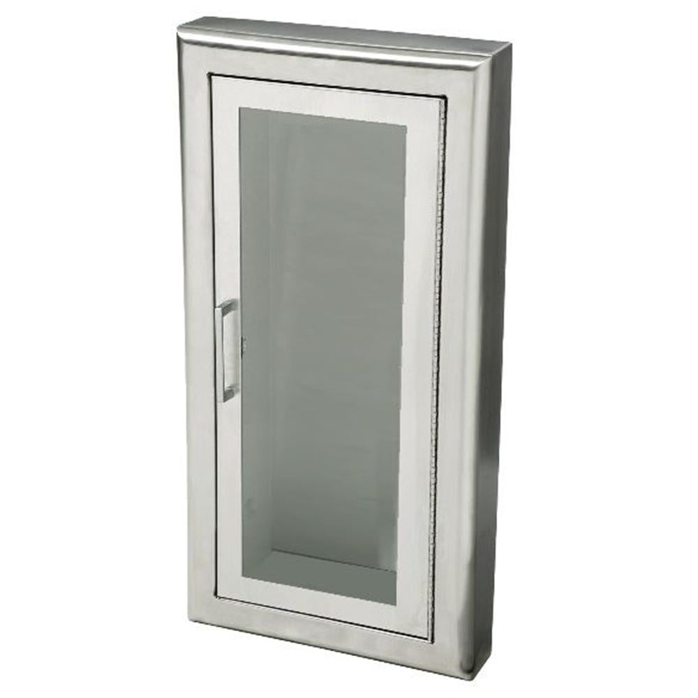 JL Industries 1037F10FX2 Fire Extinguisher Cabinet - Full Glass Front with Pull Handle, Fire Rated for Commercial & Residential Safety - Perfect for Offices, Schools, and Home Garages