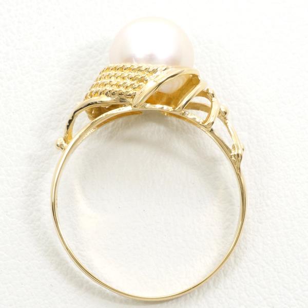 18K Yellow Gold Pearl Ring for Women - Elegant Pearl Jewelry for Wedding, Engagement & Special Occasions