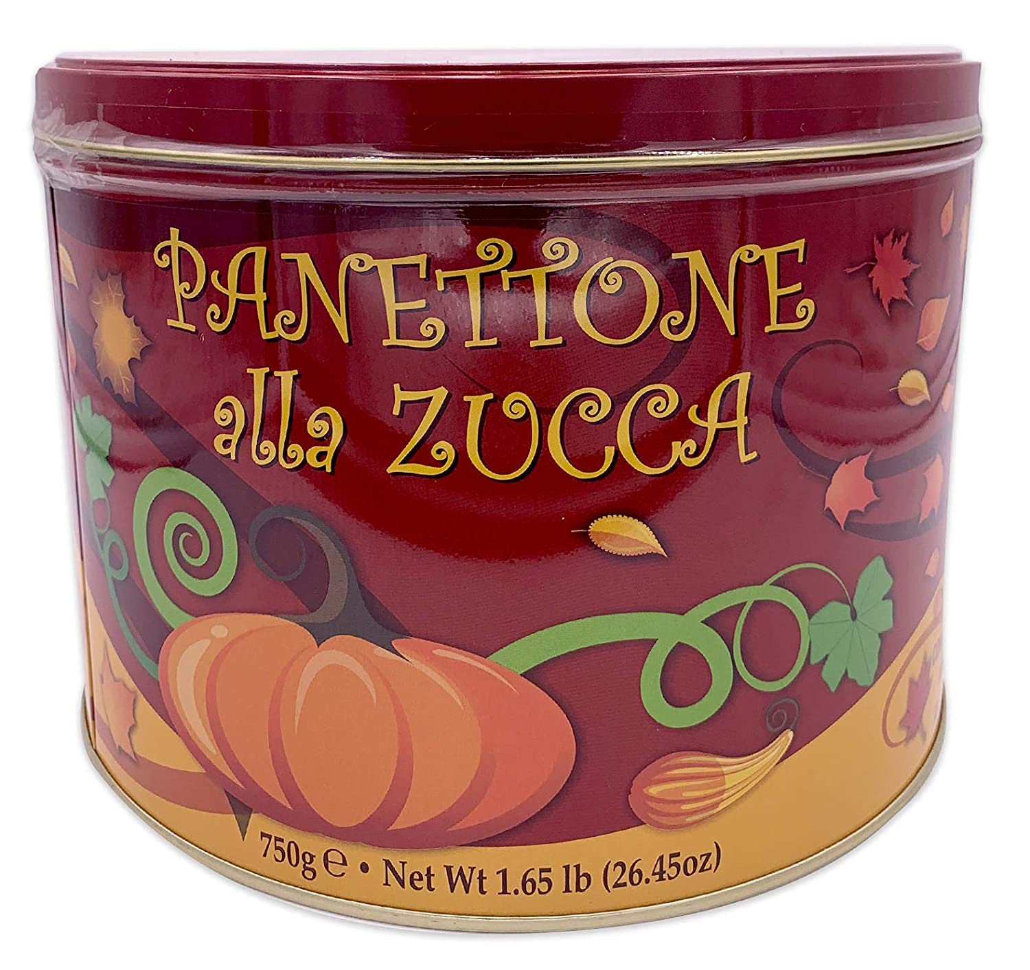 Authentic Italian Chiostro di Saronno Panettone with Sweet Pumpkin Spice Cream Filling | Holiday Gift Tin | Perfect for Christmas Desserts & Gourmet Breakfast