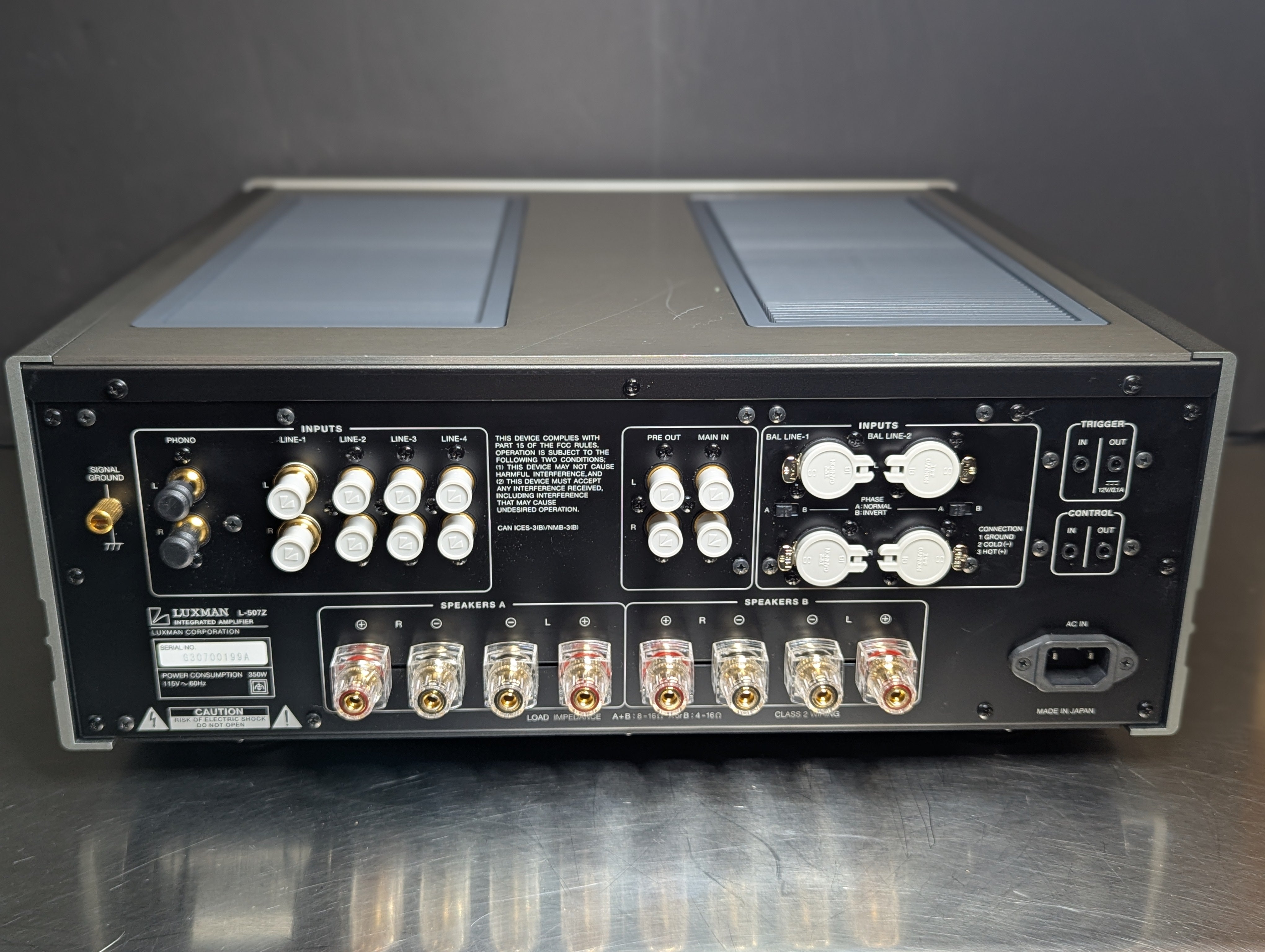 Luxman L 507Z Integrated Amplifier - High-End Audio Power Amplifier for Home Theater & Stereo Systems | Perfect for Audiophiles & Music Enthusiasts