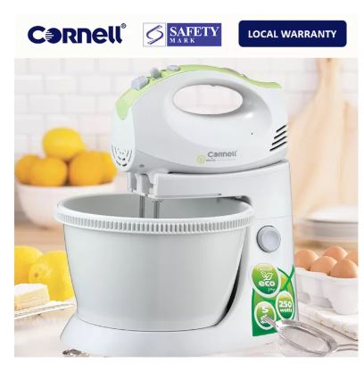Cornell Stand Mixer 250W CSM8007HP - Powerful Electric Mixer for Baking, Dough Kneading & Whipping - Perfect for Home Bakers & Professional Kitchens