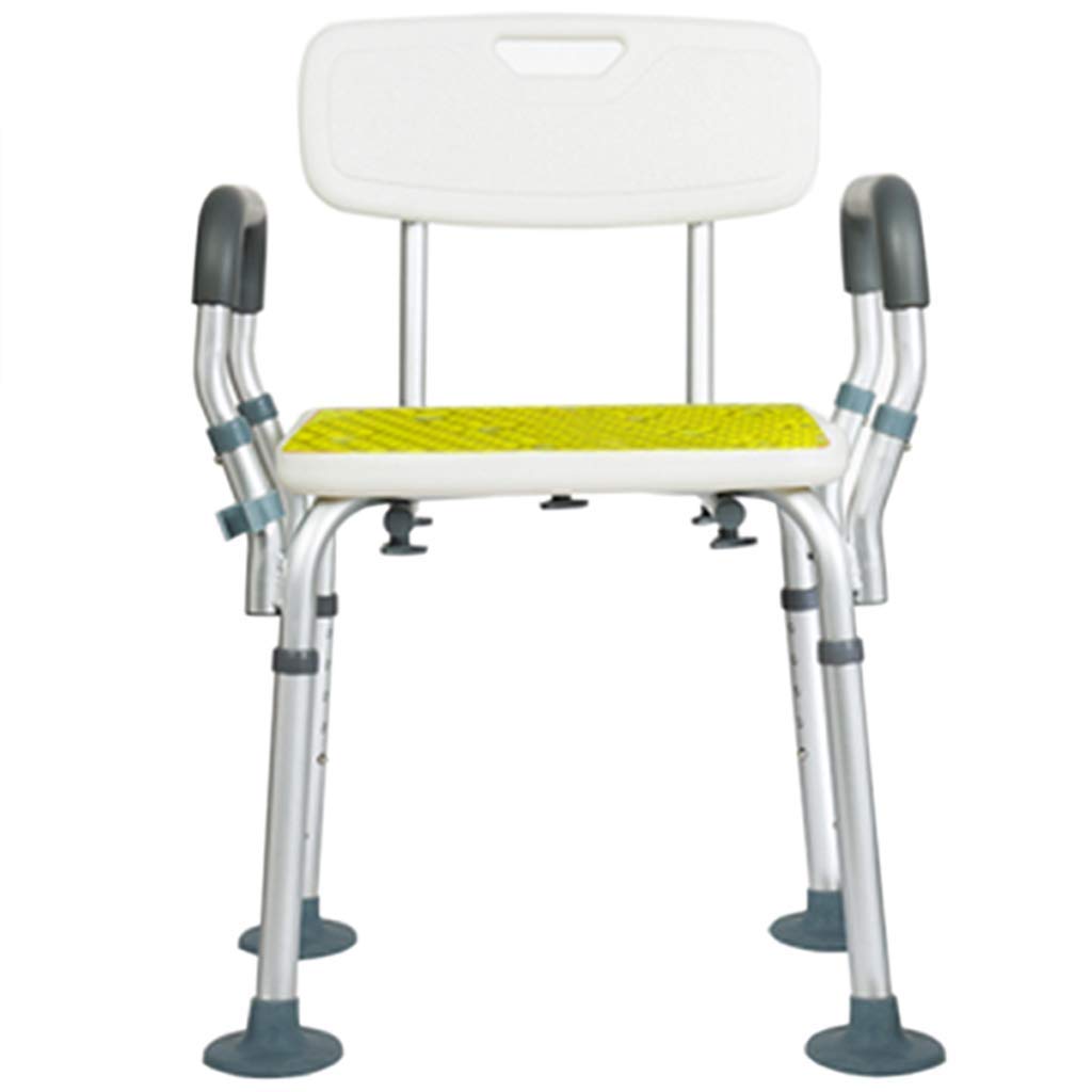 Adjustable Shower Chair with Reversible Backrest - Bathroom Safety Stool for Elderly, Disabled & Pregnant Women - Non-Slip Transfer Bench Supports 330 lbs - Ideal for Bathing, Showering & Mobility Assistance