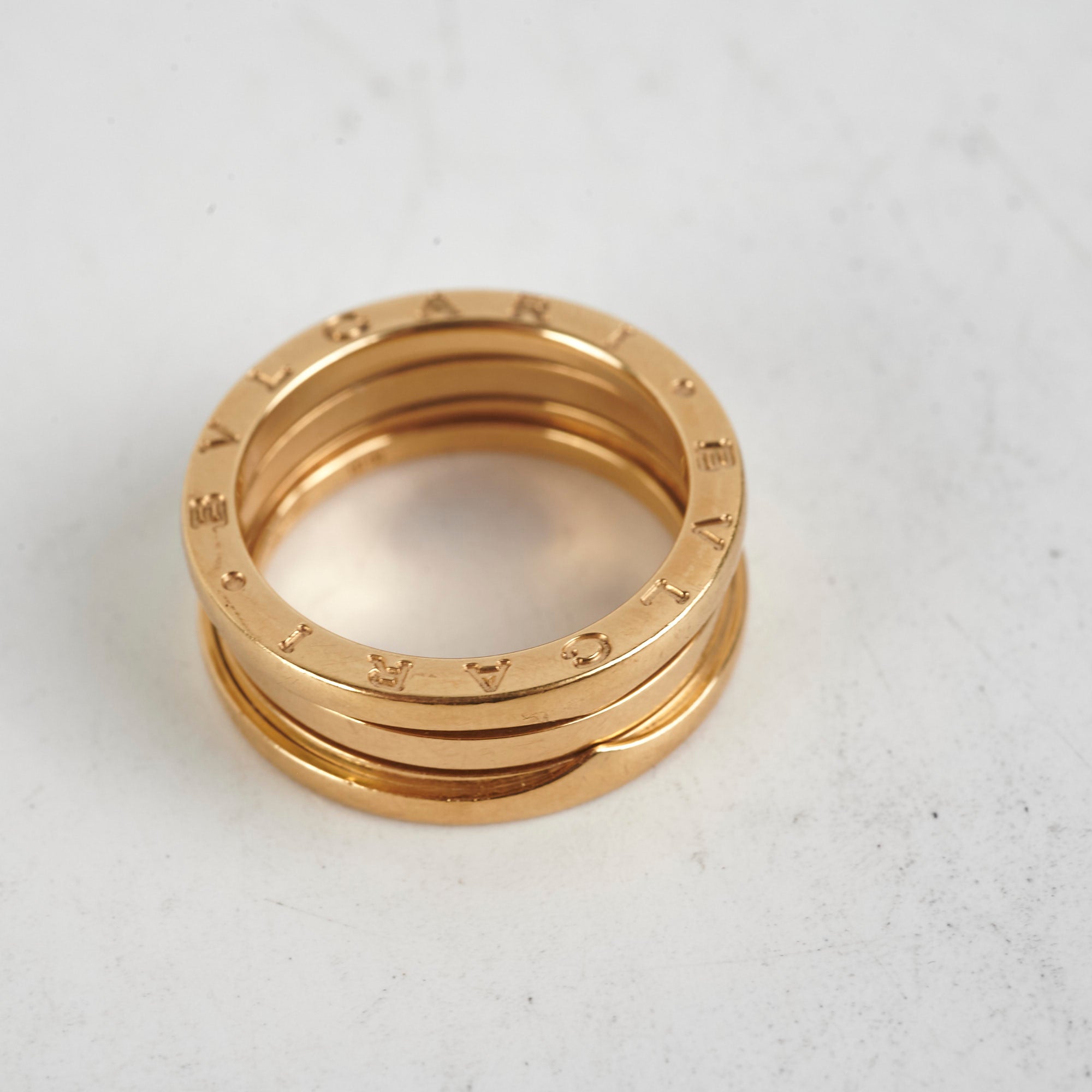 Bvlgari B Zero 1 Ring - 18K Yellow Gold Men's Size 57 (US 7.5) - Luxury Italian Jewelry for Gifts, Weddings & Special Occasions