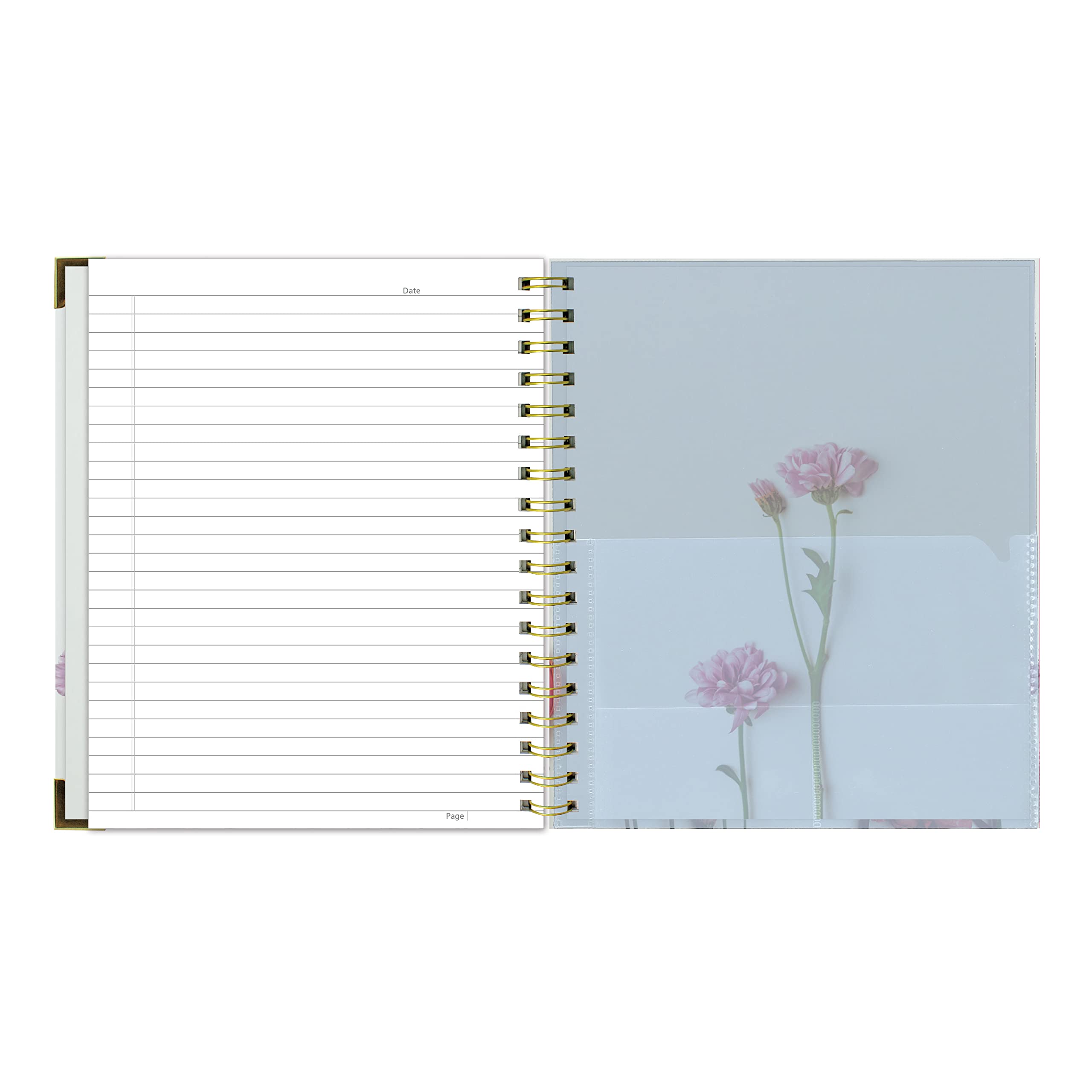 Rediform Romantic Flower Notebook - Elegant Journal for Writing, Sketching & Gift Giving - Perfect for Valentine's Day, Anniversaries & Special Occasions