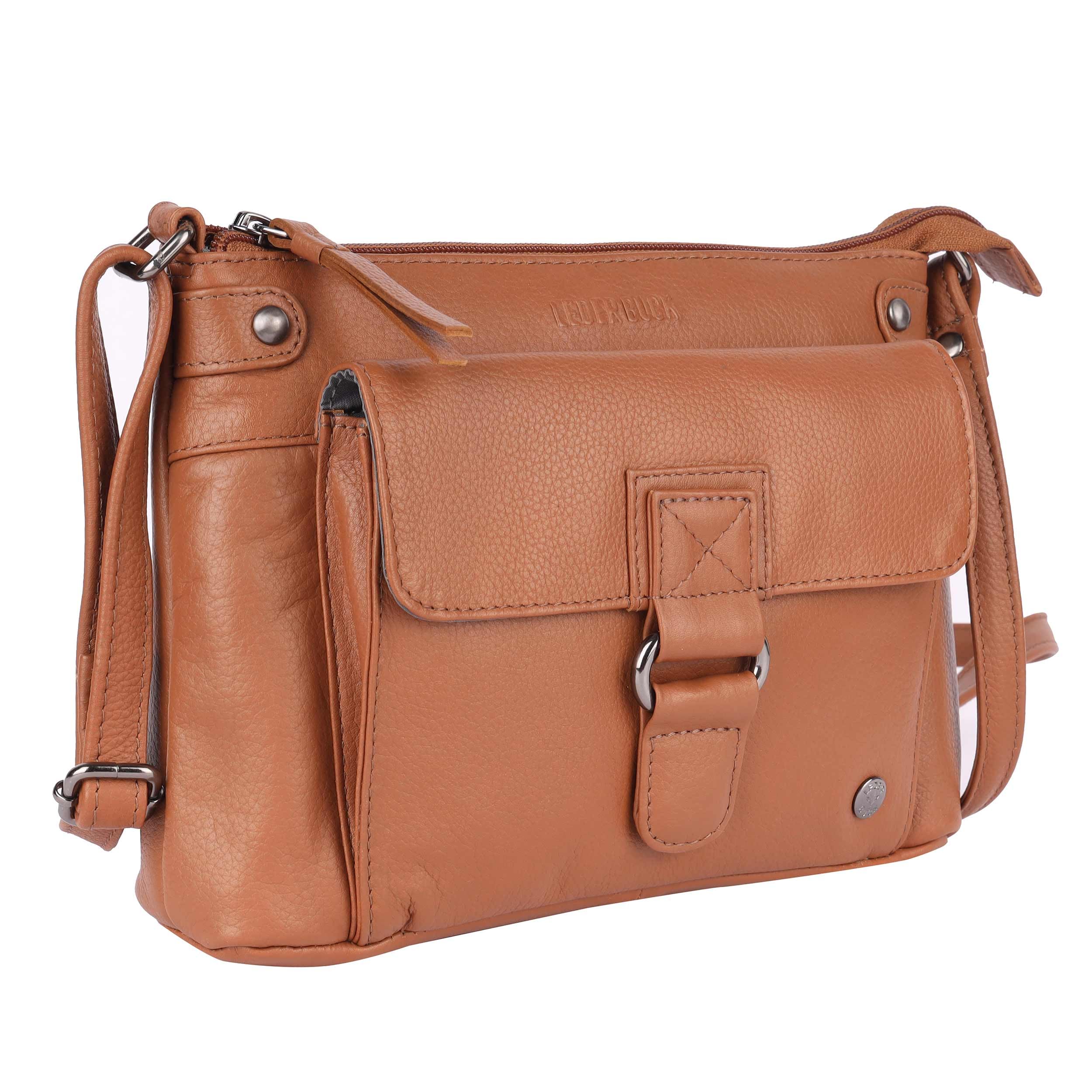 Lucy Small Soft Leather Crossbody Handbag for Women - Stylish & Lightweight Purse for Everyday Use, Travel & Date Night
