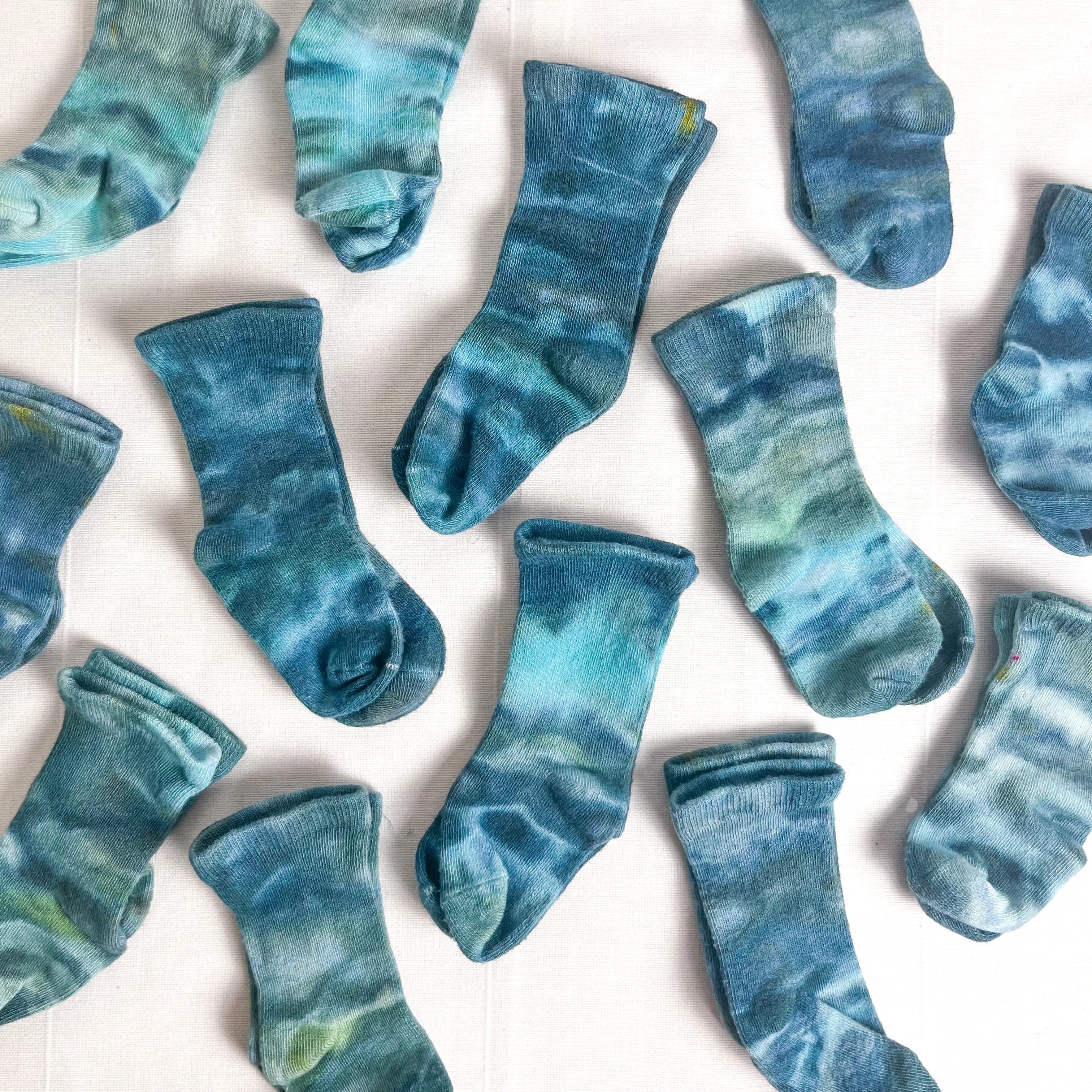 Organic Hand-Dyed Bamboo Baby Socks - Soft, Breathable & Hypoallergenic for Newborns & Infants - Perfect for Playtime, Nursery & Photo Shoots