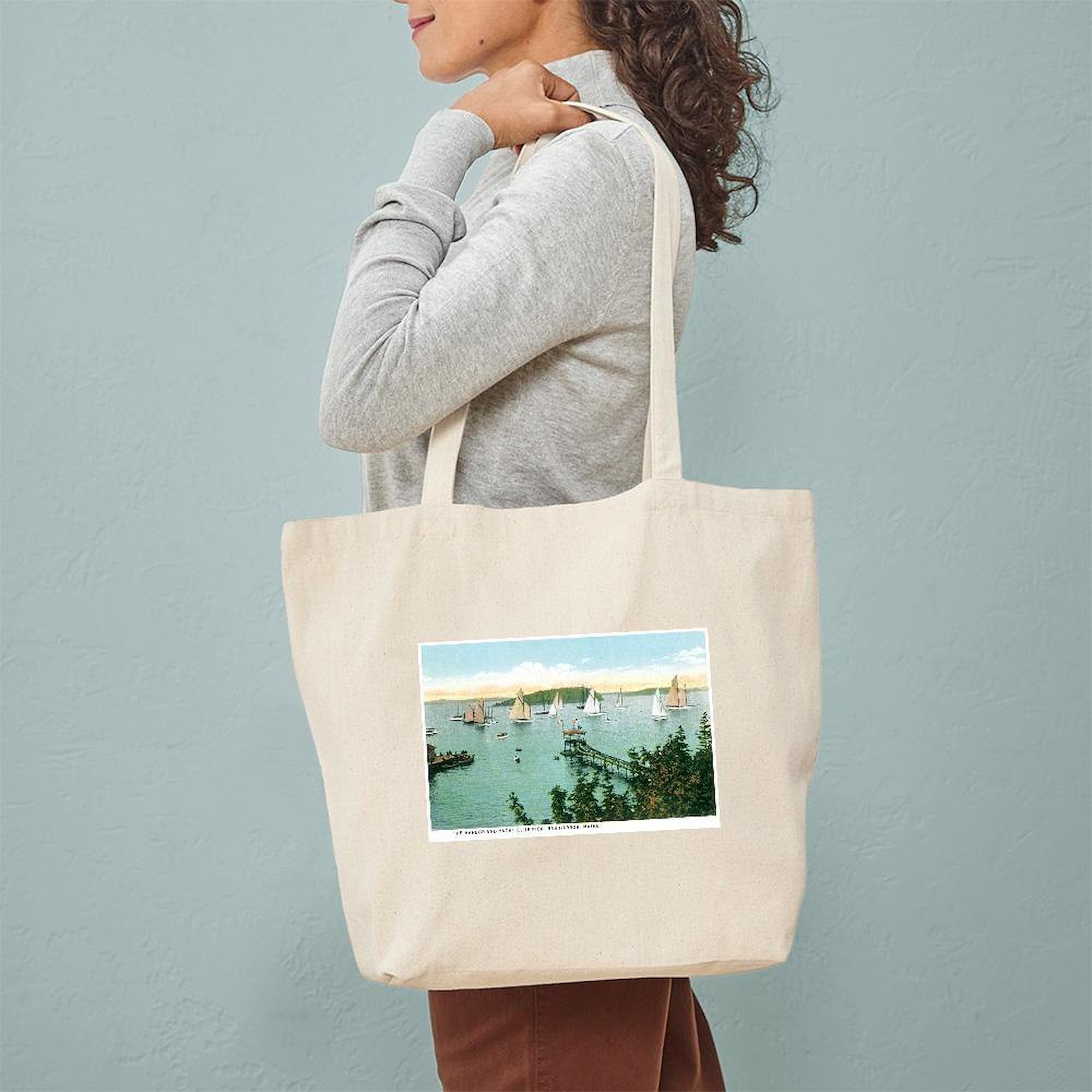 Bar Harbor Maine ME Canvas Tote Bag - Eco-Friendly Reusable Shopping Bag for Groceries, Beach & Daily Use | CafePress