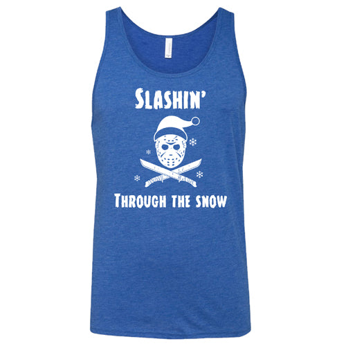 Unisex Slashin Through The Snow Graphic T-Shirt - Christmas Holiday Sweatshirt for Winter Parties & Family Gatherings