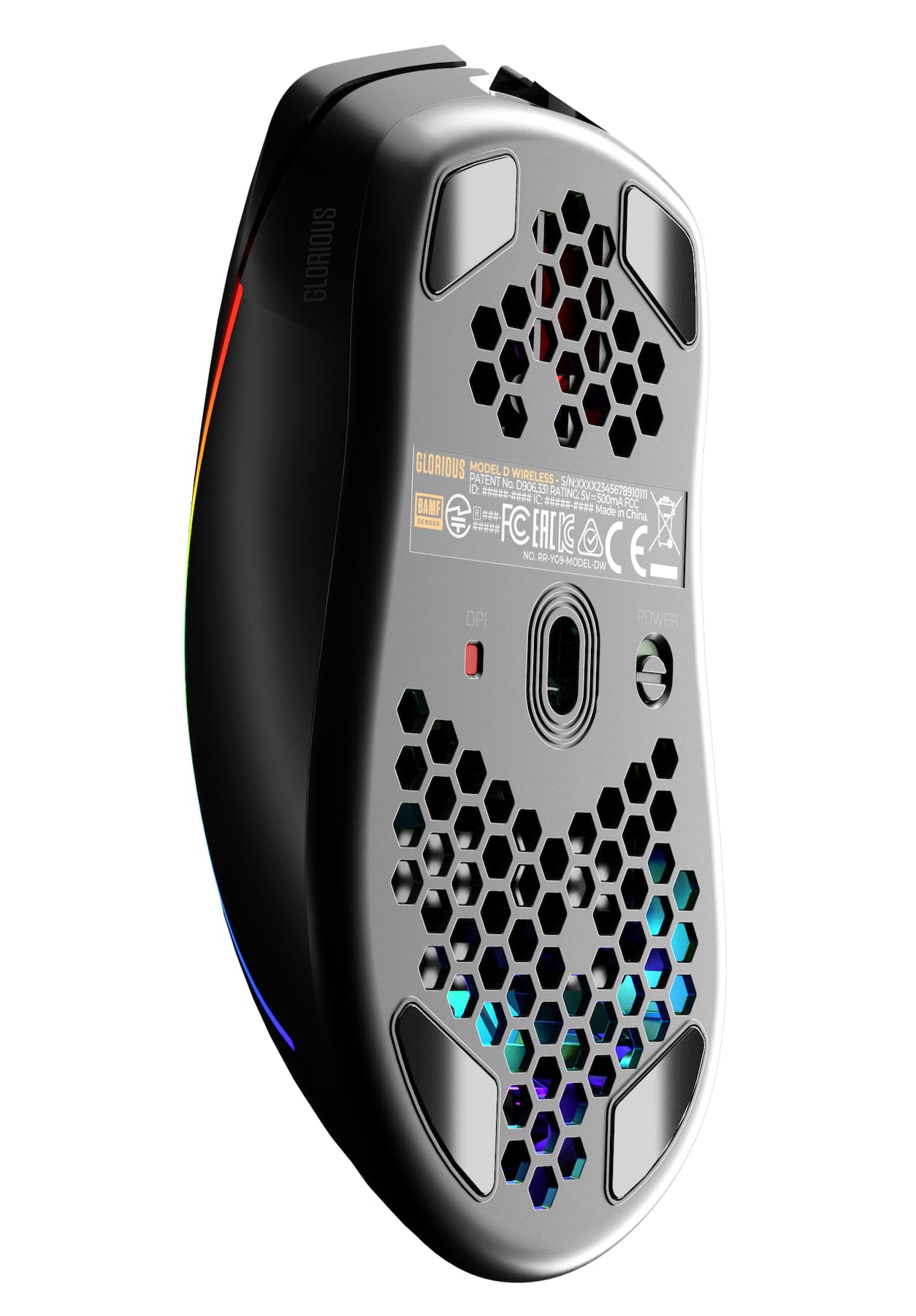 Glorious Model D Wireless Gaming Mouse - Ultra Lightweight 69g, 2.4GHz Lag-Free Wireless, 71-Hour Battery Life, RGB Lighting, BAMF Sensor, Ergonomic Design, 6 Programmable Buttons - Matte Black - Perfect for FPS, MOBA & PC Gaming