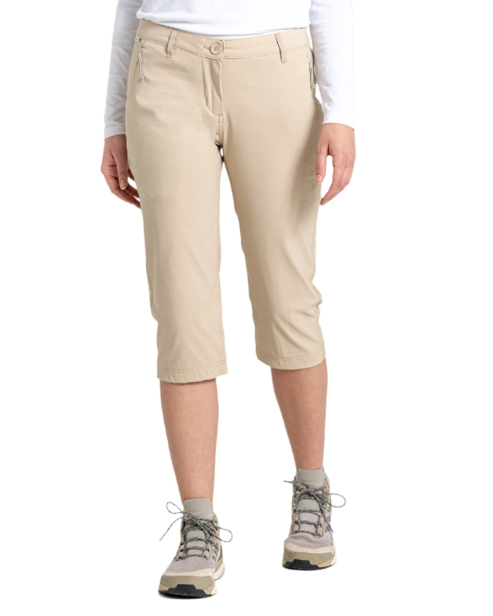 Craghoppers Kiwi Pro Crop II Trousers - Women's Outdoor Hiking Pants with UPF 50+ Sun Protection & Quick-Dry Fabric - Perfect for Hiking, Travel & Adventure Activities