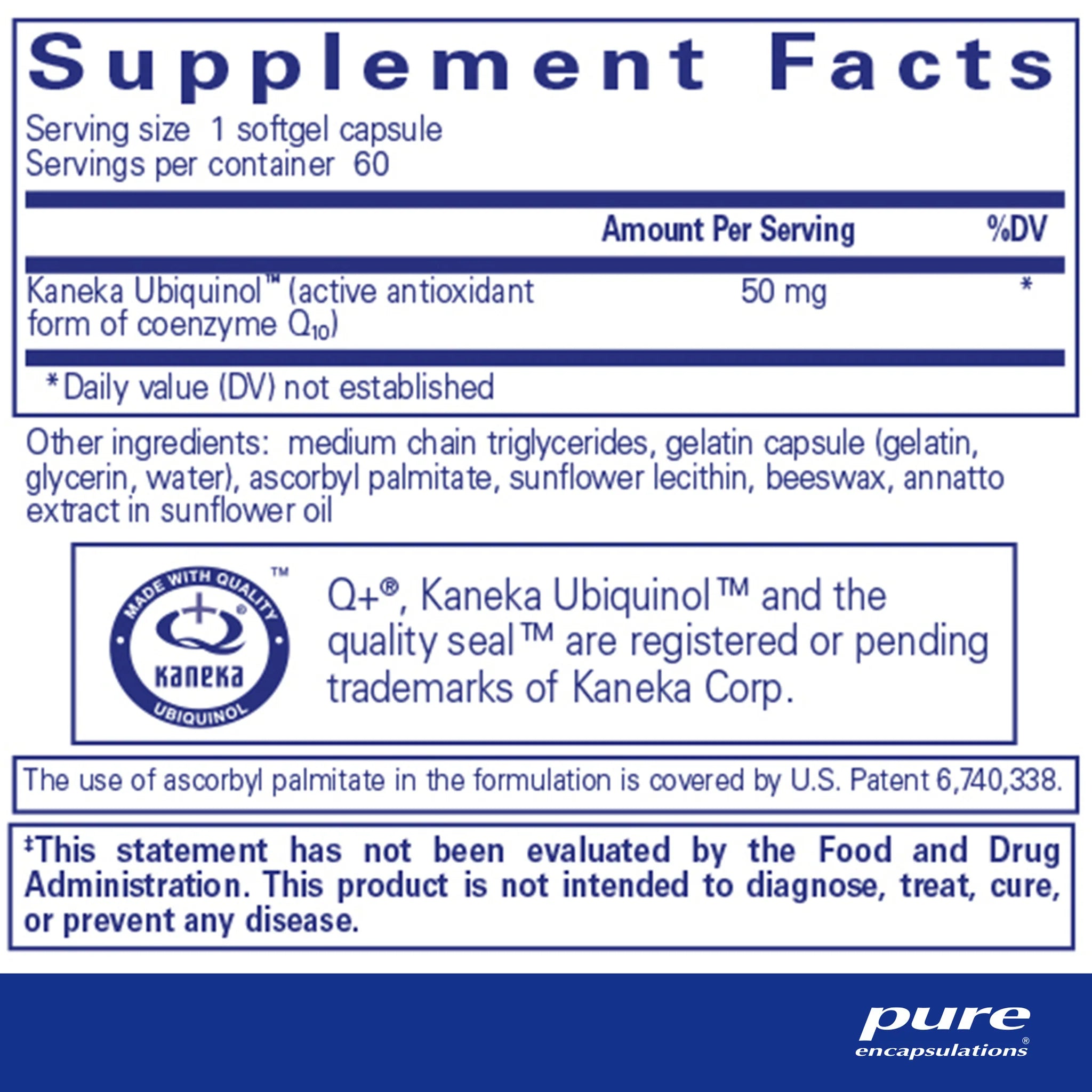 Ubiquinol QH 50mg Supplement - Premium CoQ10 Antioxidant for Heart Health & Energy Support - Best for Adults with Active Lifestyle & Cardiovascular Wellness