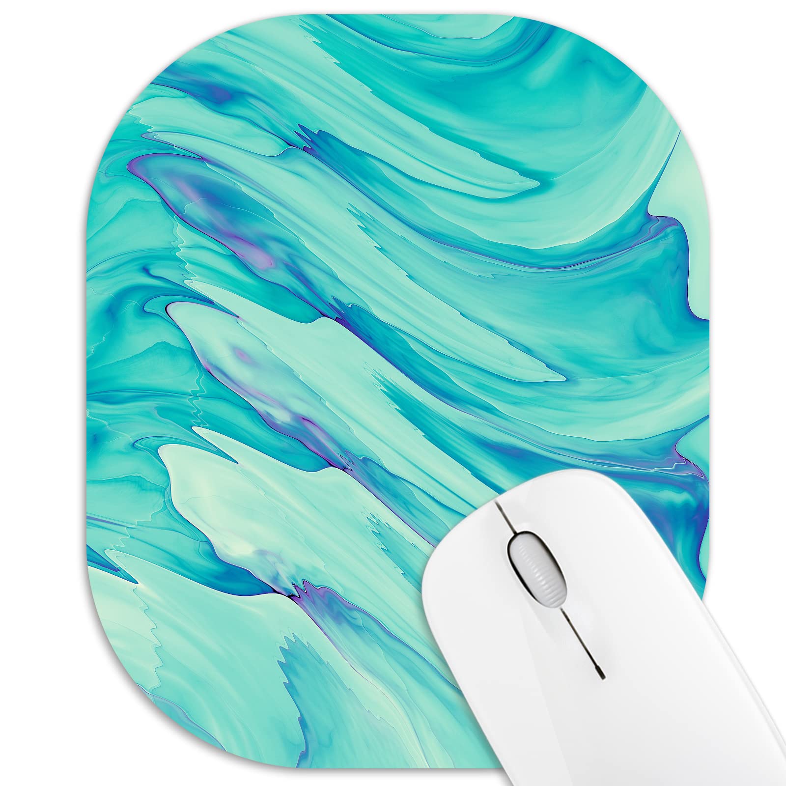 Color Striped Mini Mouse Pad 6x7 Inches - Small Portable Desk Mousepad for Laptop, Home & Office Use - Non-Slip Computer Accessory for Work, Gaming & Daily Computing