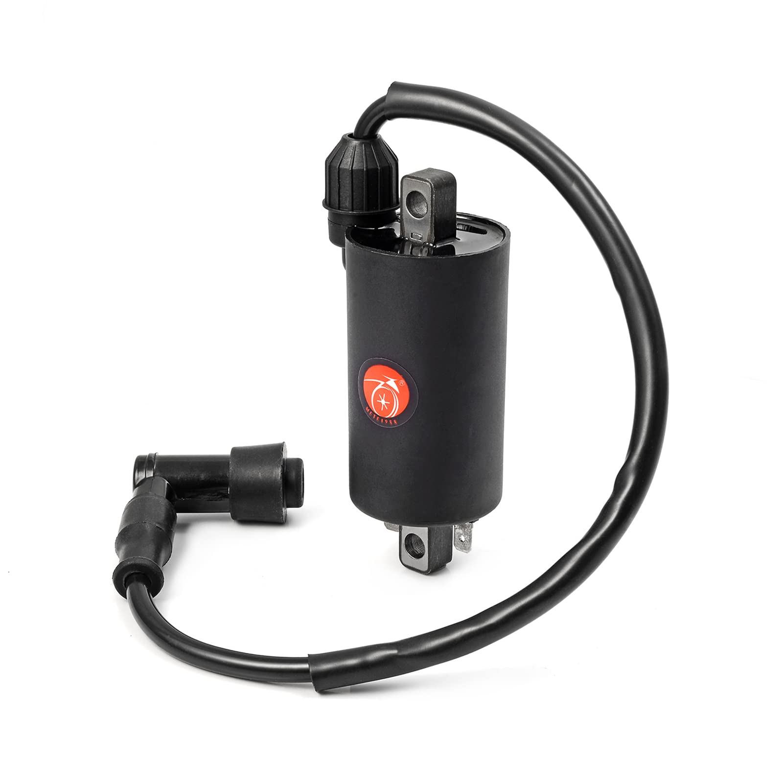 MOTO1988 Ignition Coil & Spark Plug Compatible with Kawasaki Bayou 300 KLF300 C/B/A 1986-2004 (Part# 21121-1049) - High Performance Replacement for Off-Road & ATV Riding