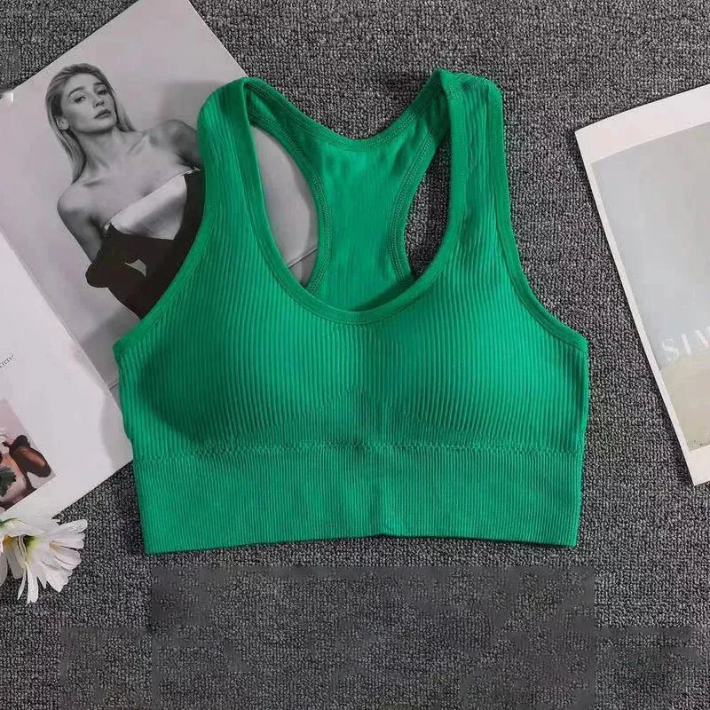 Women's Push Up Sports Bra - High Support Fitness Yoga Bra for Running & Gym - Breathable Workout Top for Women - Perfect for Yoga, CrossFit & Cardio