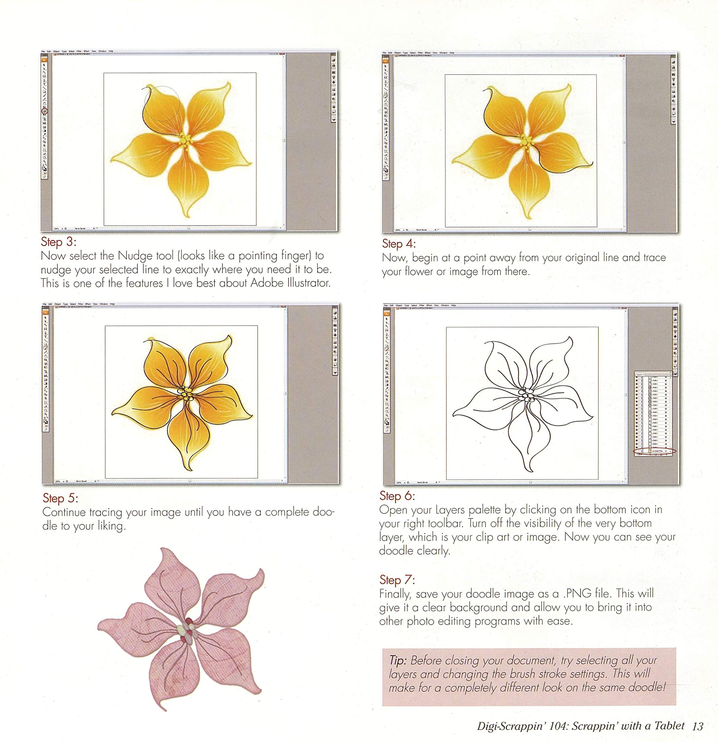 Digi-Scrappin' 104: Digital Drawing & Writing Tablet Guide - Complete Pen Tablet Techniques for Digital Scrapbooking with 8 CD Kits | Perfect for Creative Projects, DIY Scrapbooks & Digital Art
