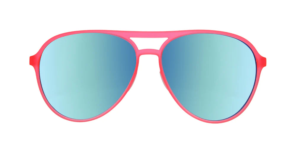 Goodr Carl is My Co-Pilot Polarized Sunglasses - UV Protection, Lightweight & Stylish for Running, Cycling, and Outdoor Activities