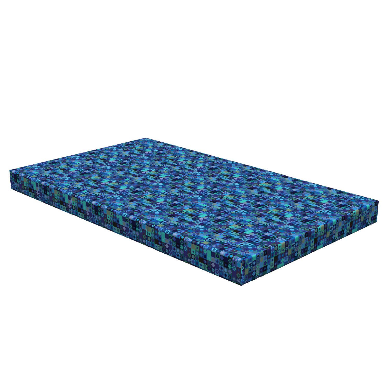 Ambesonne Foldable Mattress - Play Cards Theme Design, 78.7