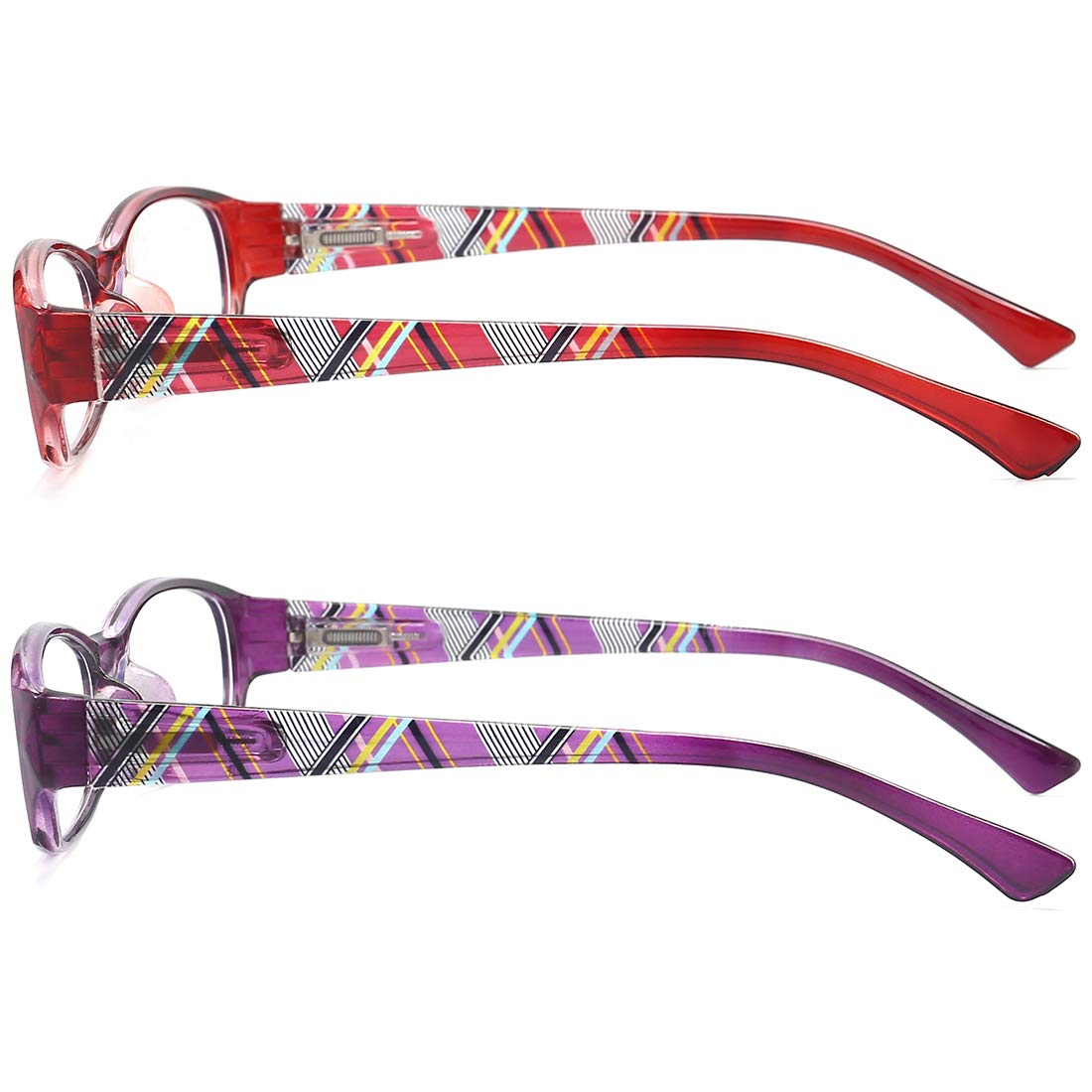 Blue Light Blocking Reading Glasses for Women - 2 Pack Anti-UV Computer Glasses +2.0 Strength | Perfect for Office Work, Screen Time & Night Reading