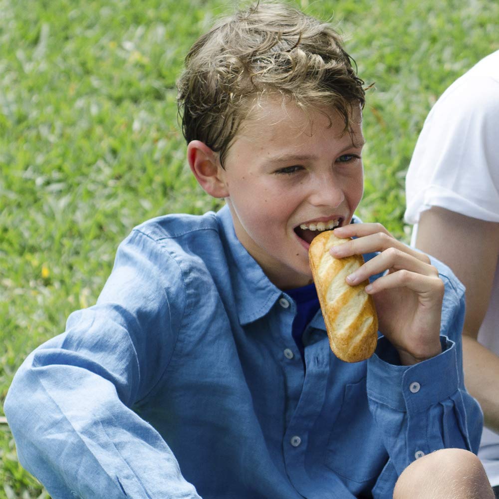 Bakerly Brioche Rolls - Pack of 2 (16 Total Rolls) | Soft & Buttery French Pastries for Breakfast, Sandwiches & Snacking