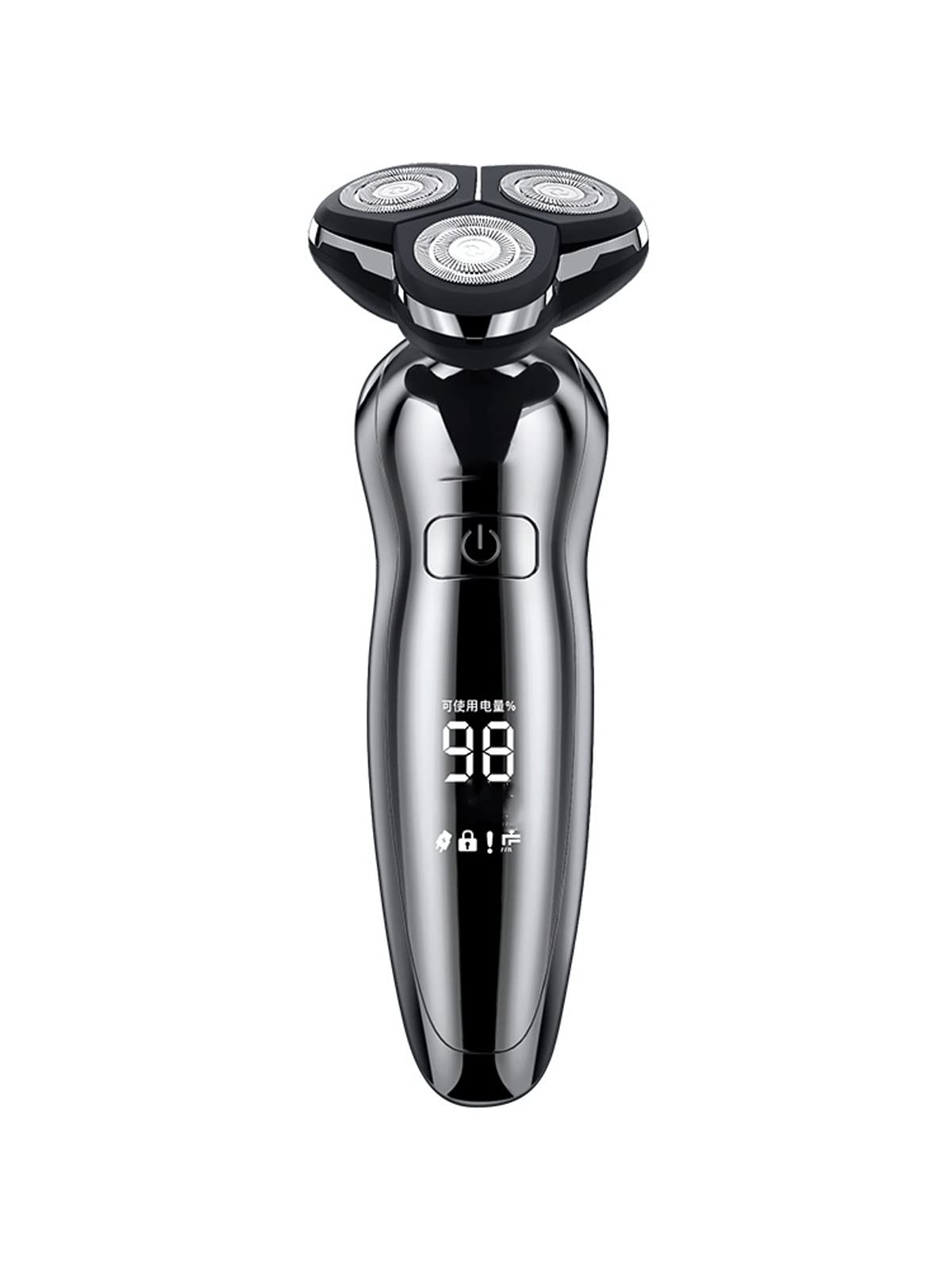 5D Rotary Electric Razor for Men - 3-in-1 Waterproof Shaver with Metal Body, IPX7 Wet/Dry Beard Trimmer - Perfect for Travel, Gym & Daily Grooming