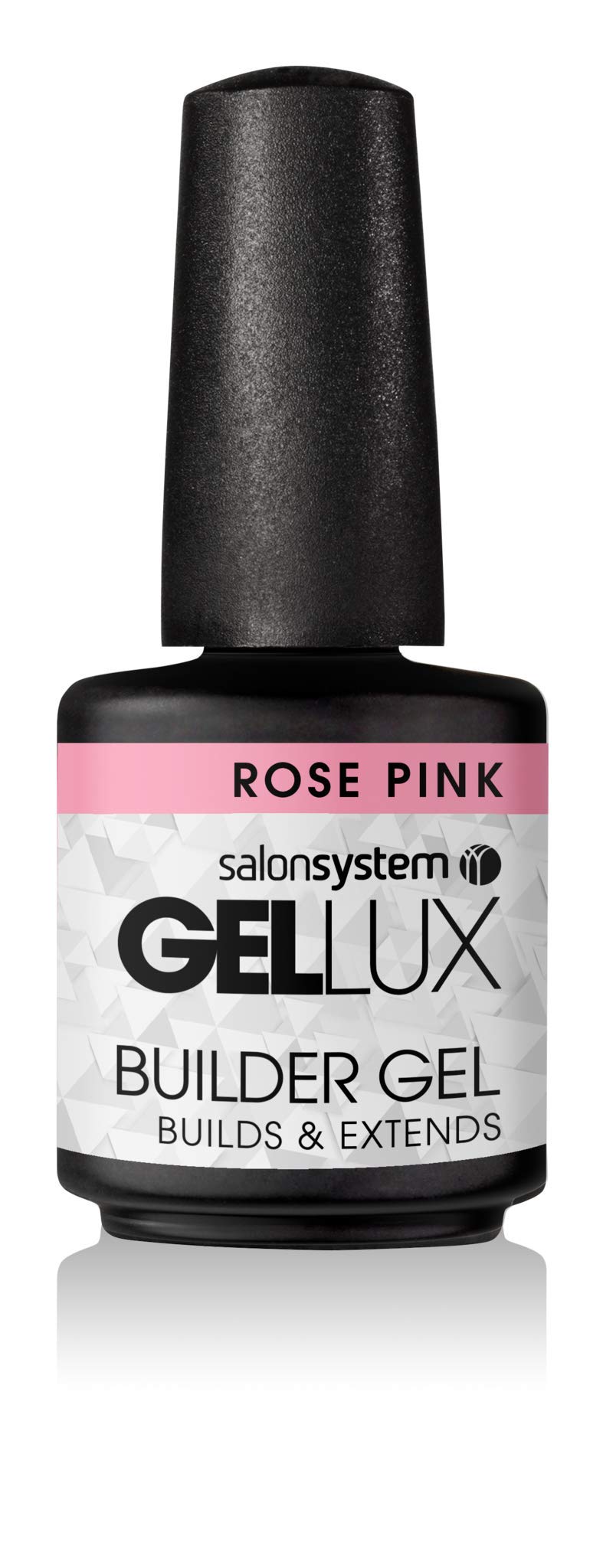 Gellux Builder Gel for Nails - Salon System Professional Rose Pink Nail Strengthener, 15ml - Perfect for DIY Manicures, Nail Extensions & Salon-Quality Nail Art at Home