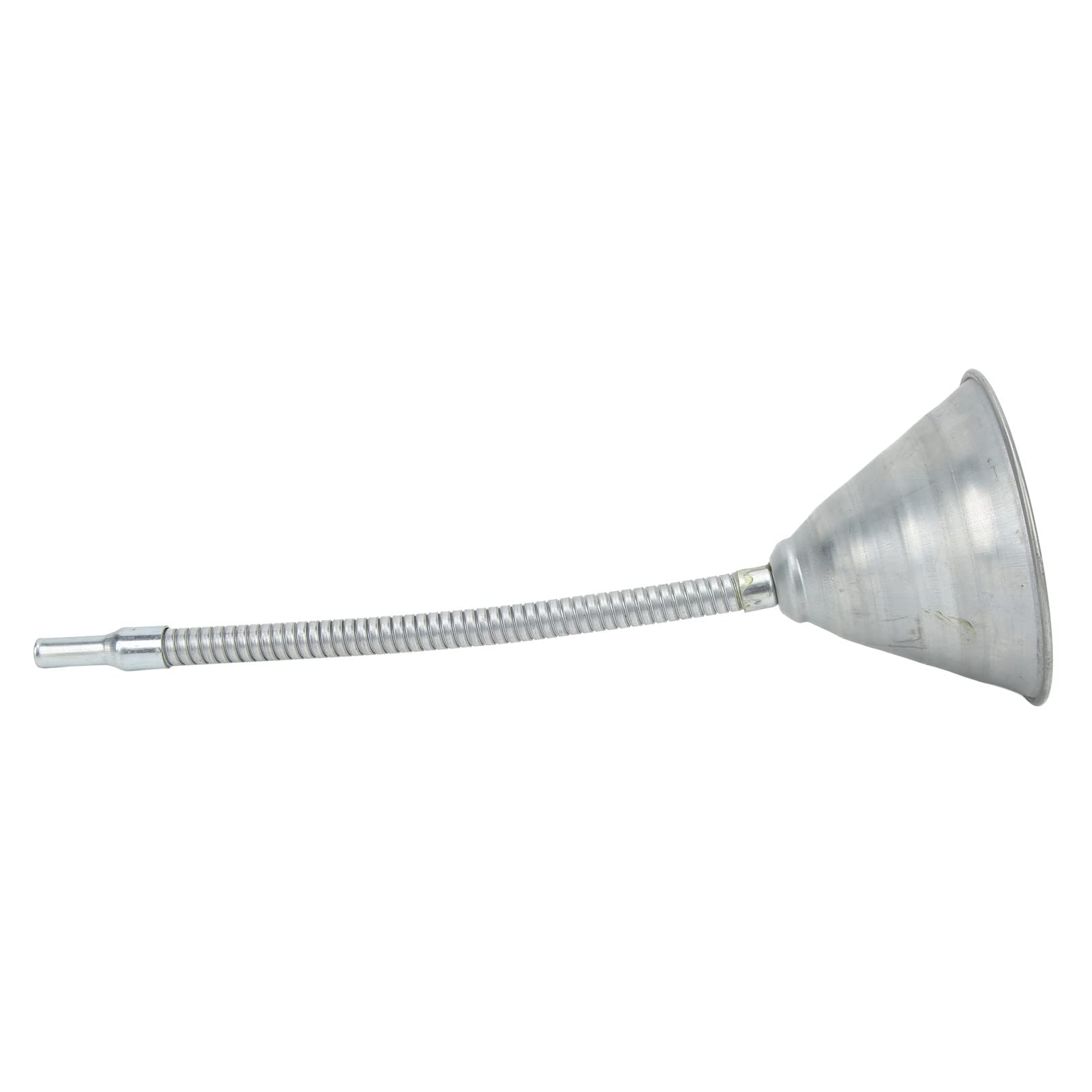 Rustproof Carbon Steel Universal Spout Funnel with 12.99in (330mm) Flexible Hose - for Trucks, Motorcycles, ATVs & Automotive Fluids - Easy Oil Transfer & Engine Maintenance