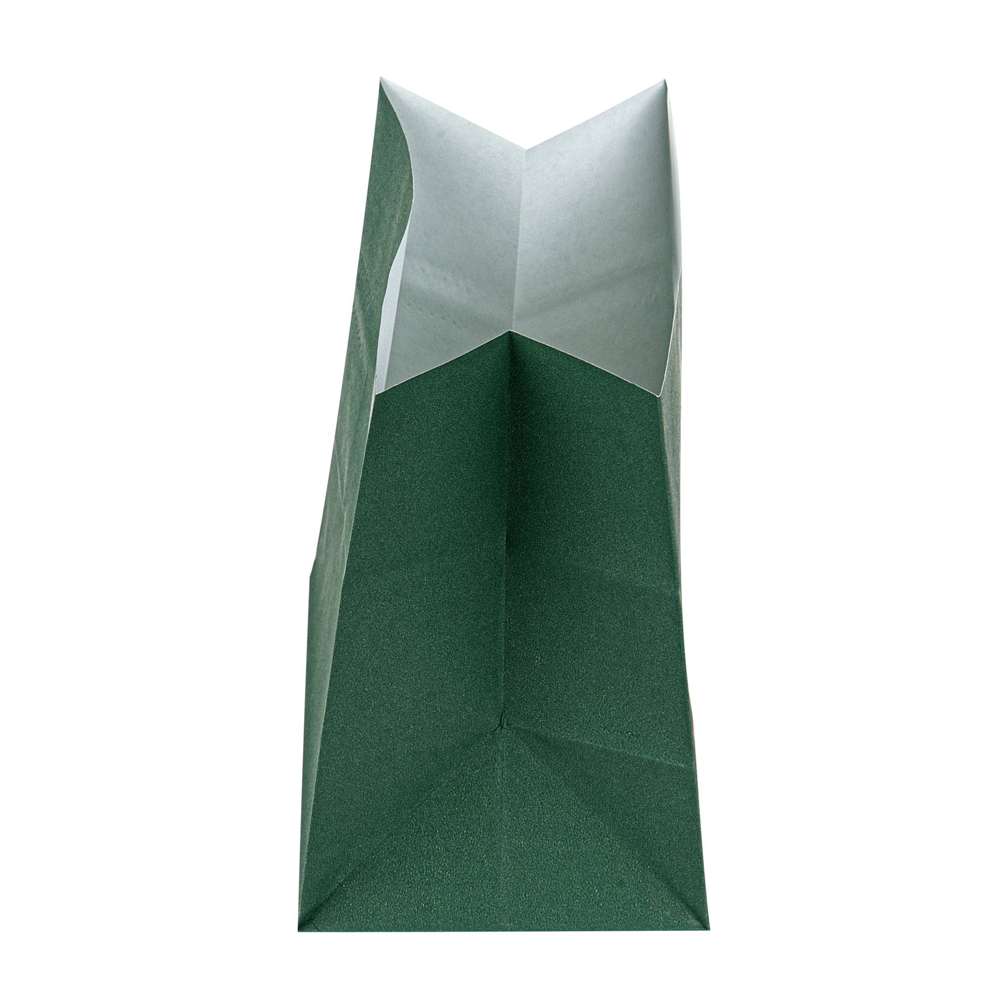 Eco-Friendly Forest Green Paper Snack Bags 3.75