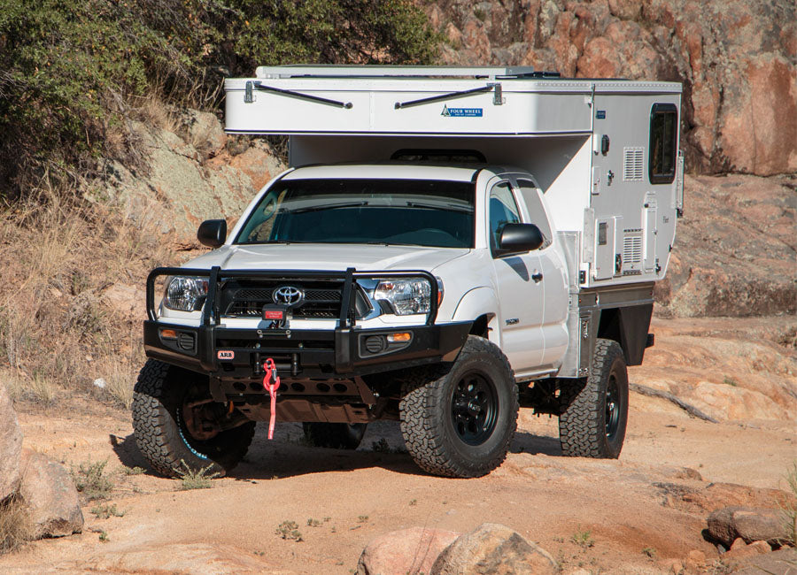 Four Wheel Campers Fleet Flatbed Truck Camper - Lightweight & Durable for Off-Road Adventures | Perfect for Camping, Overlanding & Outdoor Exploration
