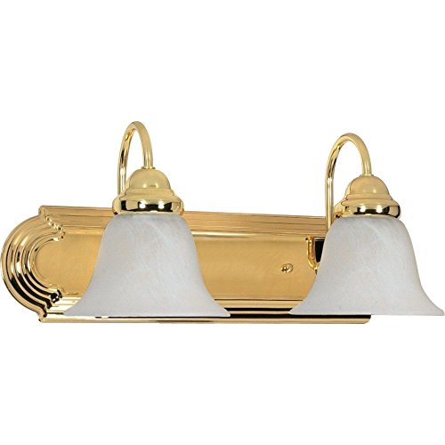 NUVO 60/316 Two Light Bathroom Vanity Fixture in Chrome Finish - Perfect for Modern Bathroom Lighting and Mirror Illumination