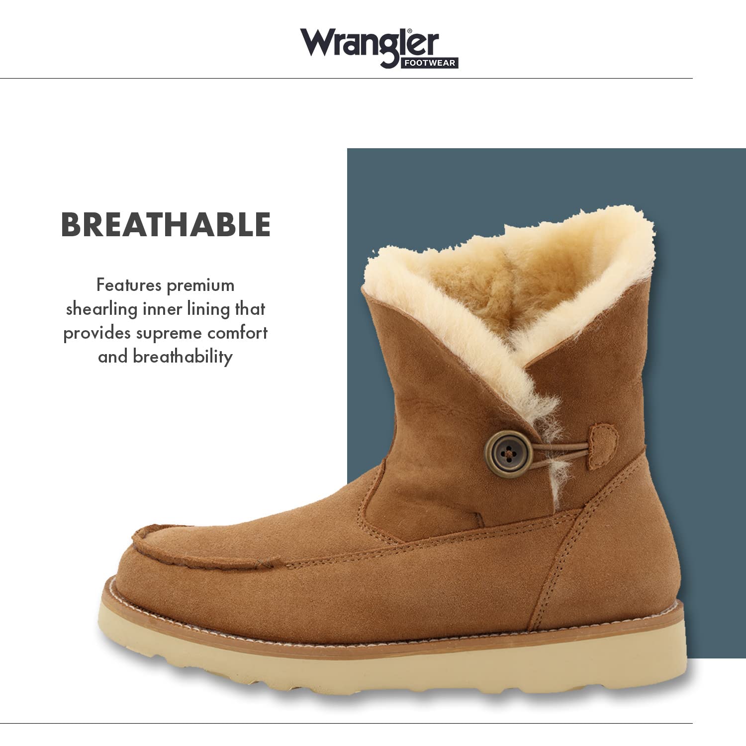 Wrangler Women's Comfortable Wedge Bootie - Stylish Ankle Boots for Casual Wear, Work & Outdoor Activities