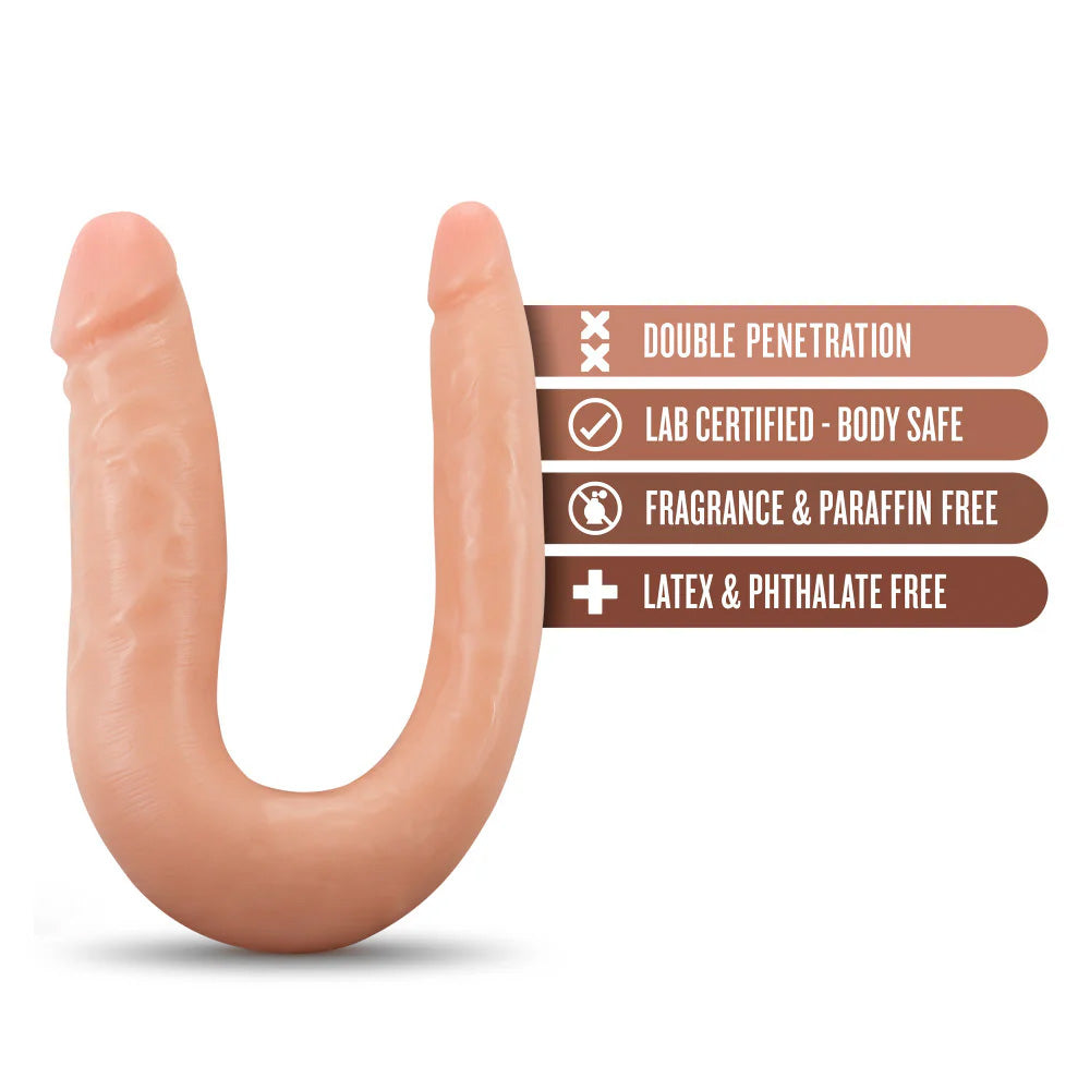 Dr. Skin 12 Realistic Mini Double Dong - Premium Dual-Ended Silicone Adult Toy for Couples & Solo Play - Perfect for Spicing Up Your Intimate Moments