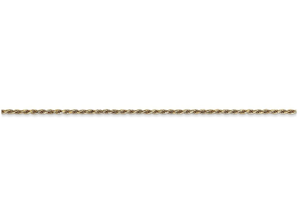 14K Gold 1mm Rope Chain Bracelet for Women - Dainty & Elegant Machine-Made Jewelry - Perfect for Everyday Wear, Gifts & Special Occasions