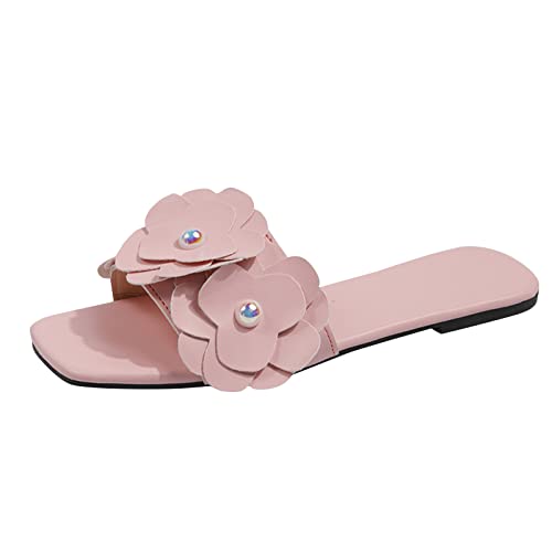 Women's Breathable Non-Slip Beach Sandals - Lightweight Flat Slippers for Summer