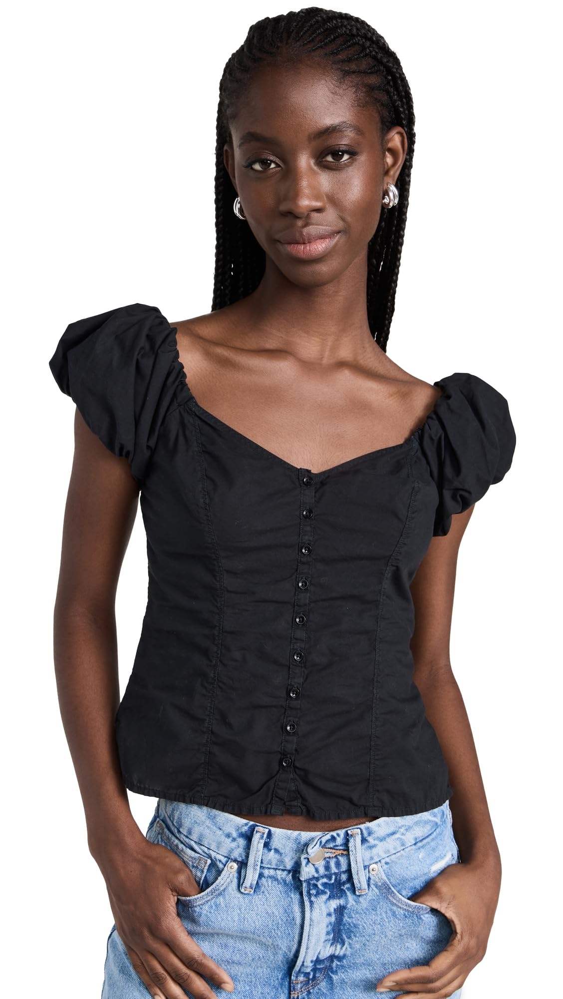 Nation LTD Women's Angel Top Shirt - Soft Casual Blouse for Everyday Wear | Perfect for Office, Date Night & Weekend Outfits