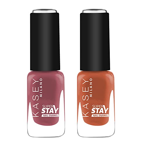 KASEY MILANO Long Lasting Nail Polish - Quick Dry Formula, Non-Toxic & Cruelty Free - 10ml (Pack of 2) | Salon Quality Nail Paint for Manicures, Pedicures & At-Home Nail Care