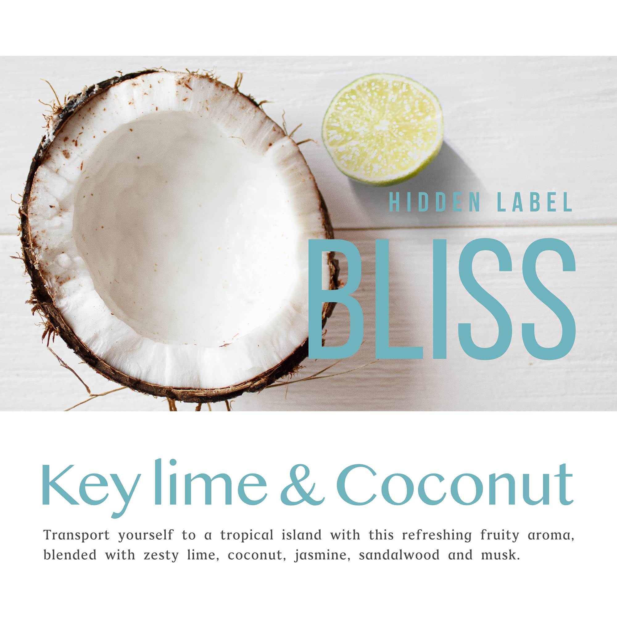Key Lime Coconut Scented Soy Candle - 14oz 2 Wick for Home & Gifts