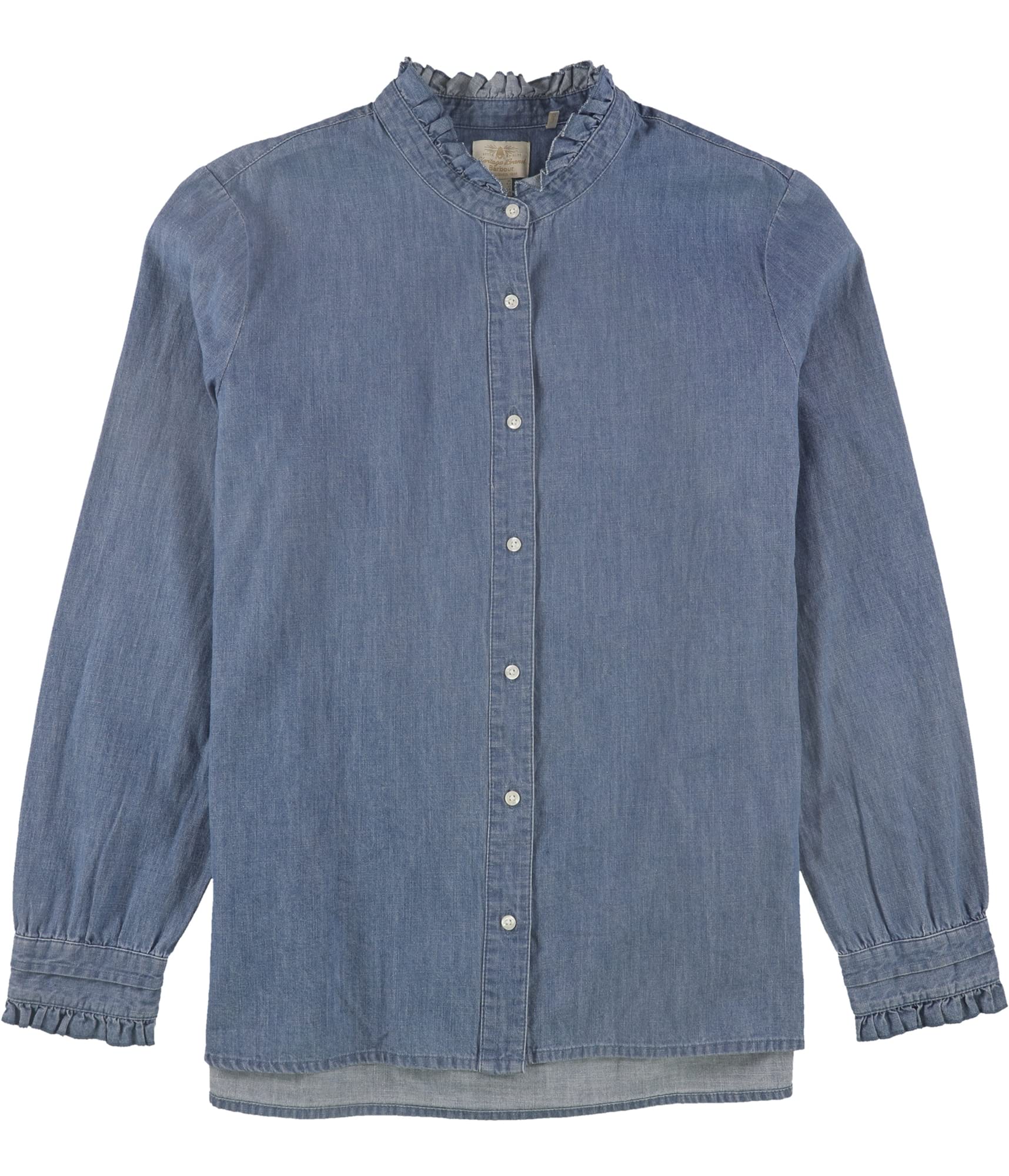 Barbour Women's Denim Button-Up Shirt - Casual Long Sleeve Tops for Everyday Wear | Perfect for Work, Outings & Layering