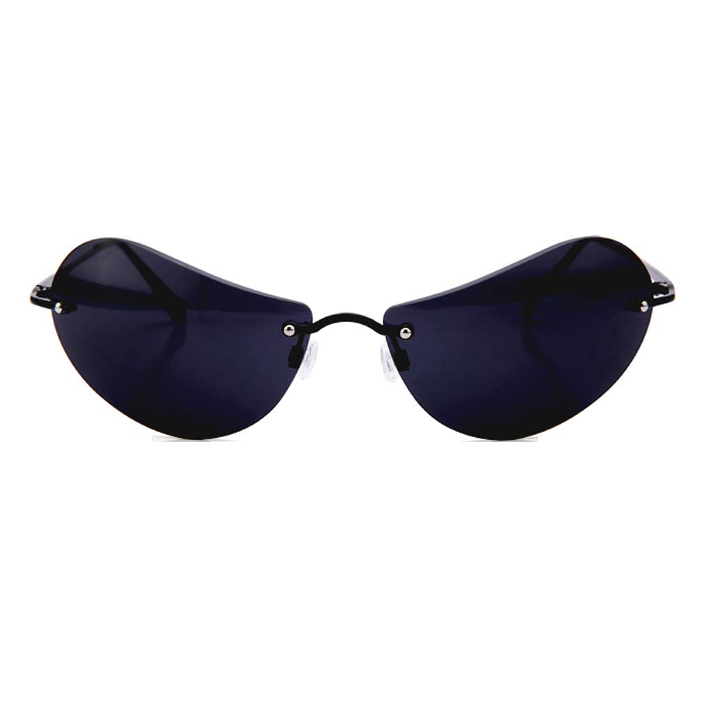 PLOPLO Matrix Sunglasses for Men - Ultralight Rimless Polarized UV Protection - Perfect for Driving, Running & Outdoor Activities