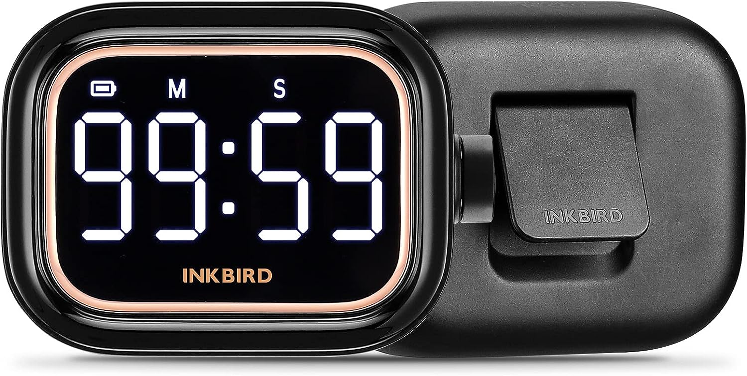 Digital Kitchen Timer IDT 02 - Countdown & Alarm Cooking Timer for Baking, Grilling, and Meal Prep - Perfect for Home Chefs & Professional Kitchens