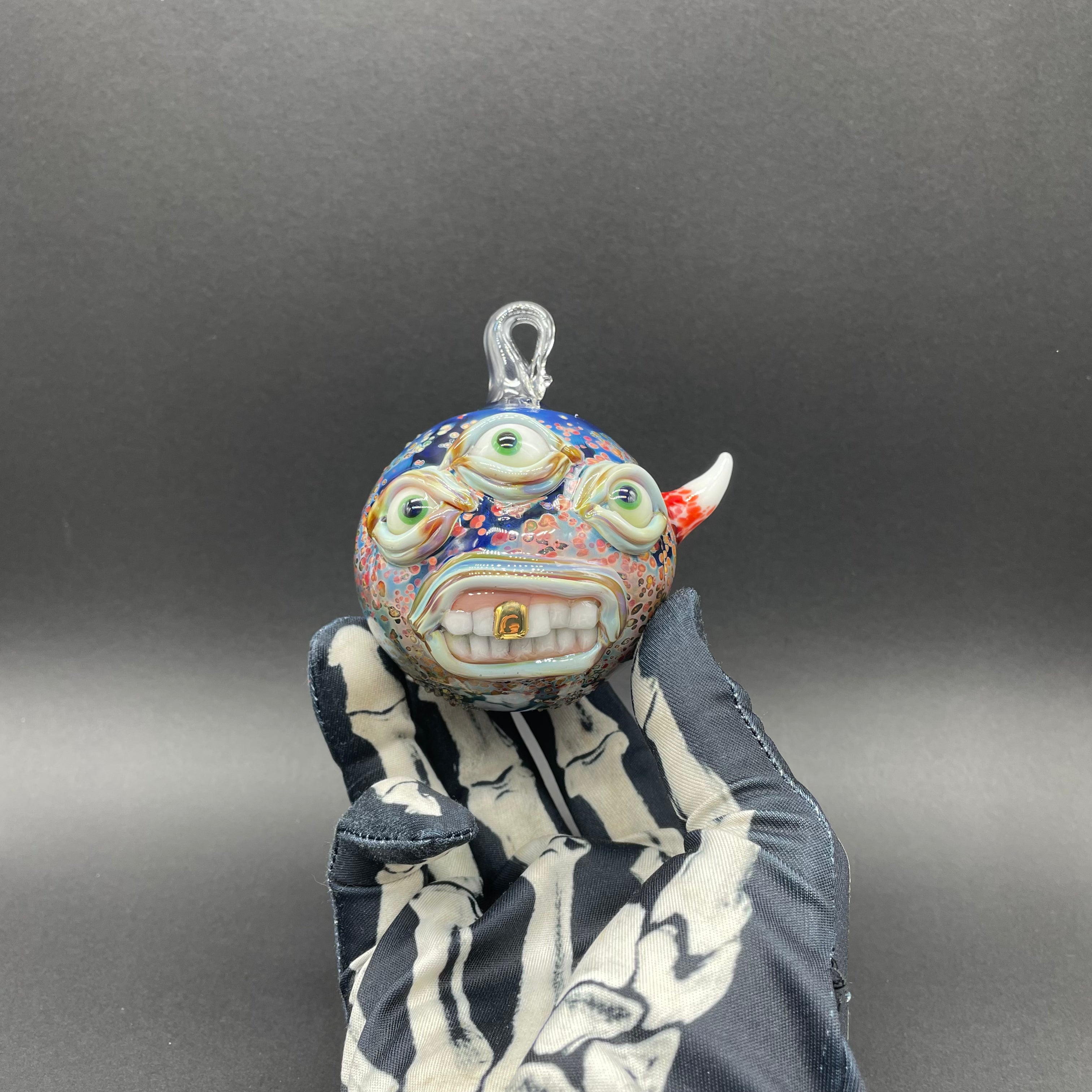 Triclops Ornament - Unique 3-Eyed Monster Decor for Home, Office & Halloween | Handmade Resin Figurine for Collectors & Fantasy Lovers