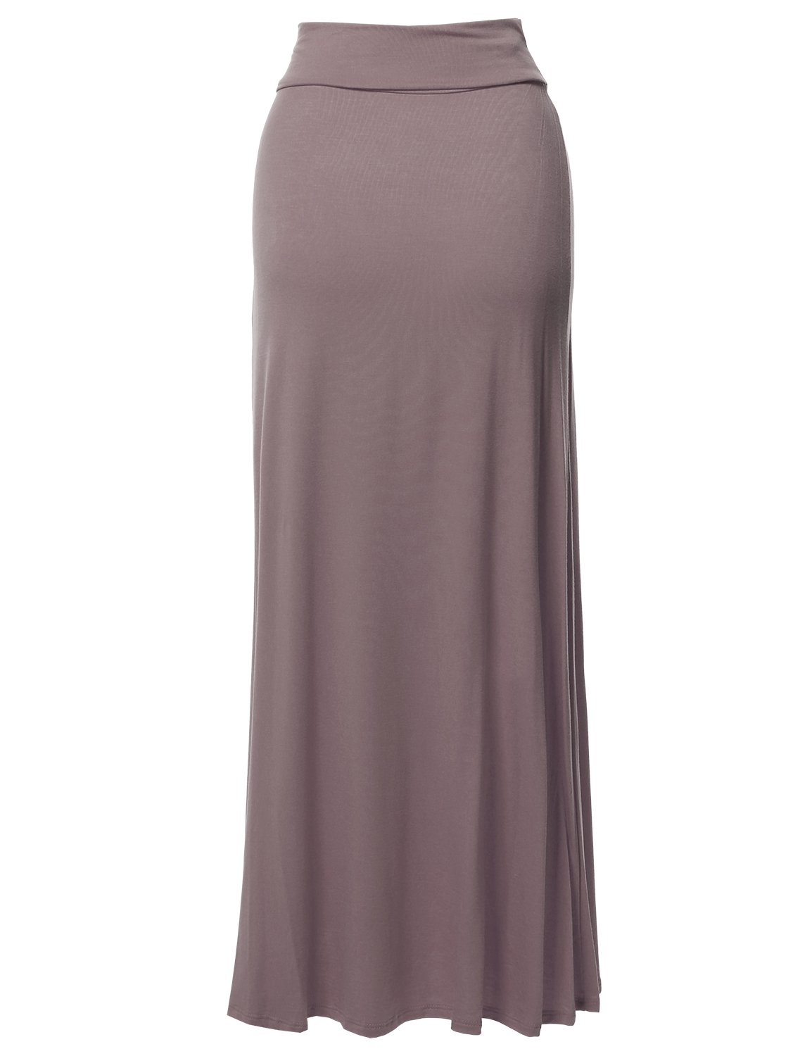Stylish Women's Fold Over Flare Maxi Skirt - Elegant Long Boho Skirt for Summer, Beach, Vacations & Casual Outings