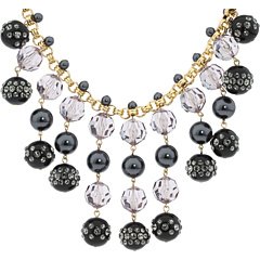 Kate Spade New York Champagne Bubbles Statement Necklace - Gold Tone Elegant Jewelry for Women | Perfect for Parties, Weddings & Special Occasions