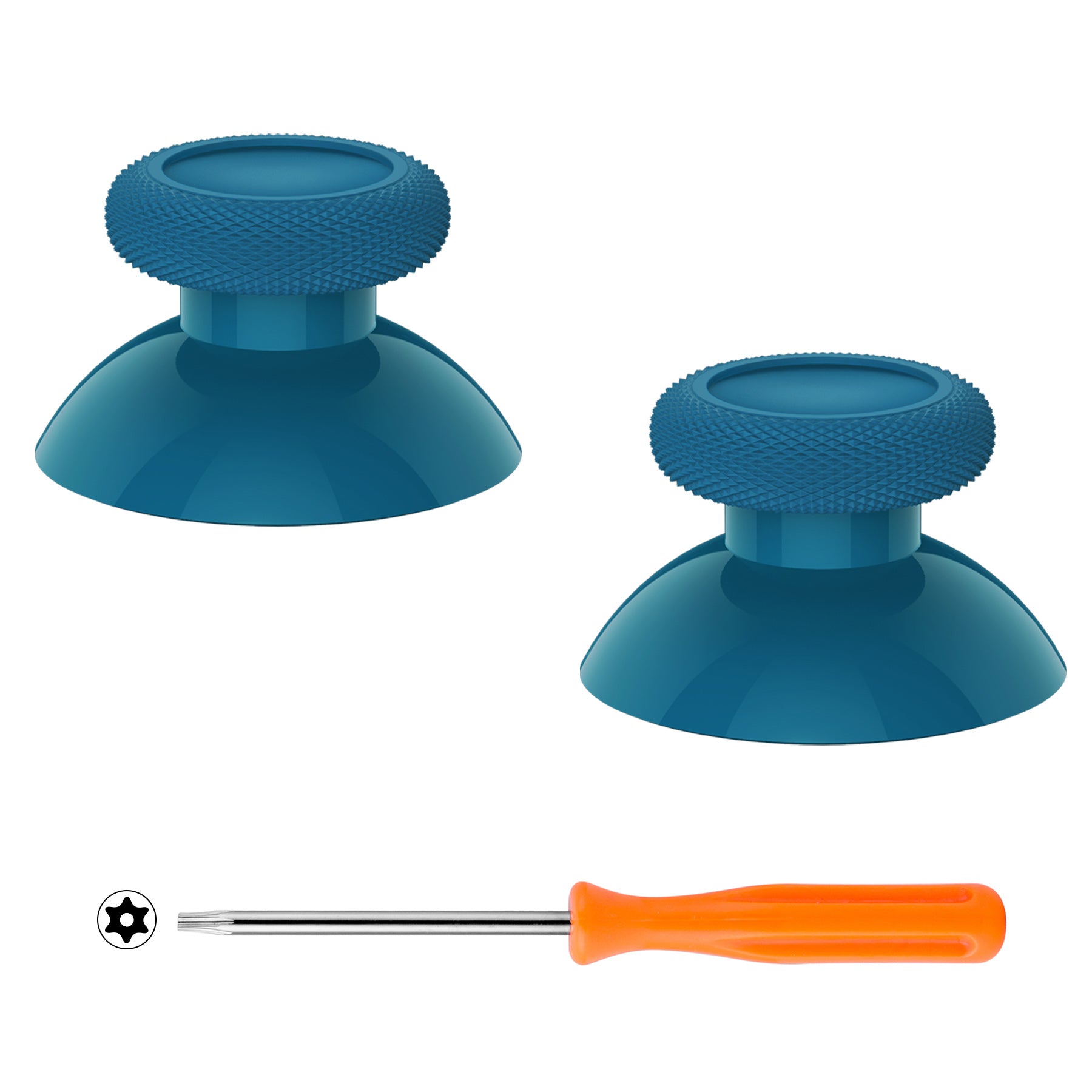 ExtremeRate Mineral Blue Thumbsticks for Xbox Series X/S, Xbox One, Xbox One X/S & Elite Controller - Premium Replacement Joysticks for Enhanced Gaming Performance - Perfect for FPS, Racing & Action Games