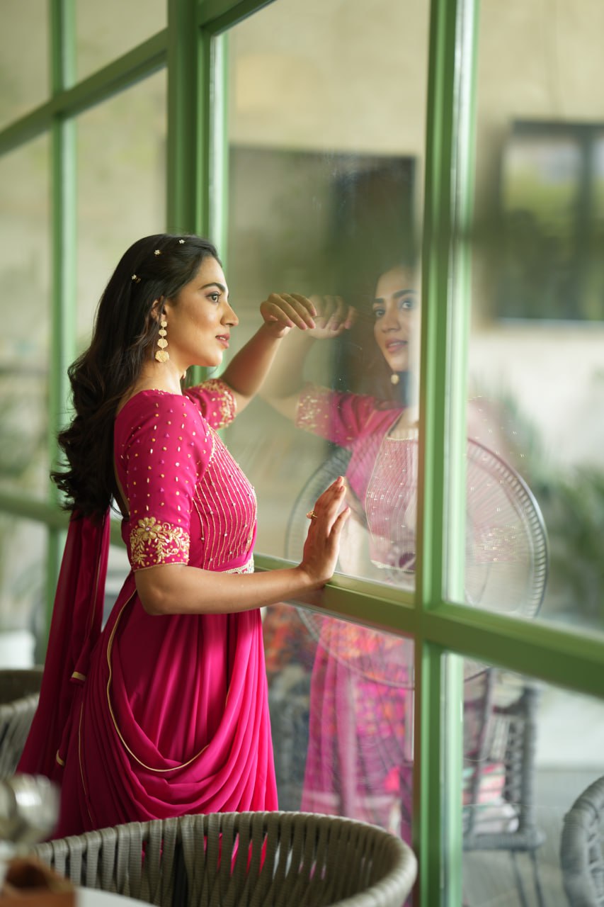 DD518 Swathi Designer Anarkali Dress for Women - Elegant Indian Party Wear, Wedding & Festive Occasion Outfit