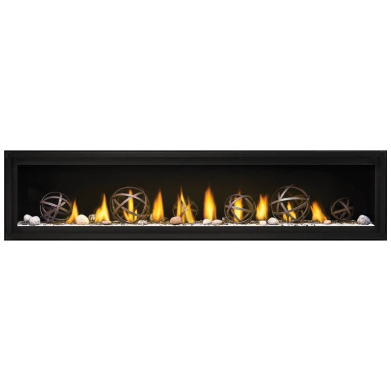 Napoleon Luxuria 74 Linear Direct Vent Gas Fireplace - LVX74NX | Modern Home Heating Solution for Living Rooms & Patios