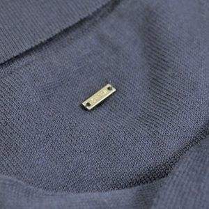 Cavani Men's Navy Blue Knit Sweater Crewneck - Soft & Comfortable Winter Pullover for Casual Wear & Office Outfits