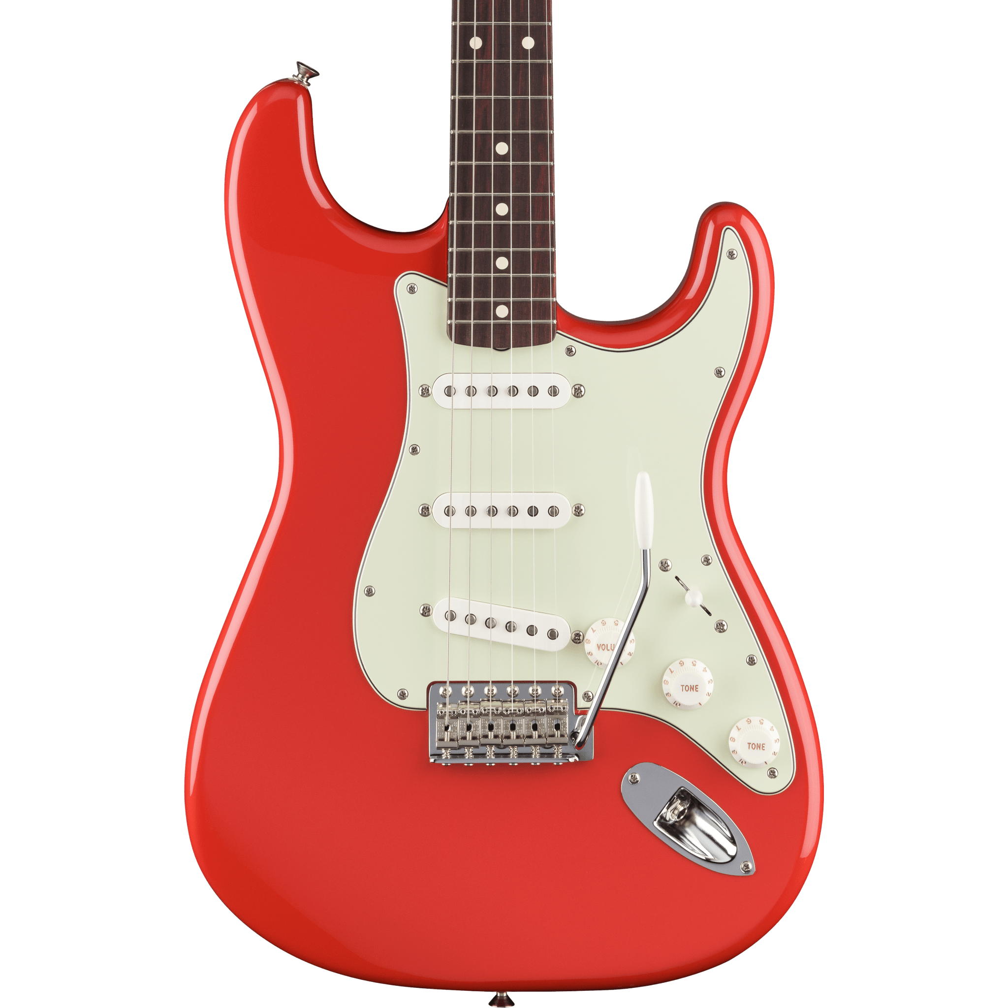 Fender Limited Edition Vintera II '60s Stratocaster Electric Guitar in Fiesta Red - Vintage-Inspired Design for Rock, Blues & Stage Performance